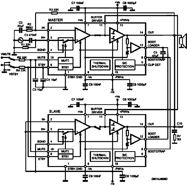 Параллельное включение TDA7293 - так включать можно только TDA7293!!!