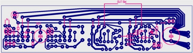 Плата усилителя 2.1 с использованием TDA2030 и TDA2052