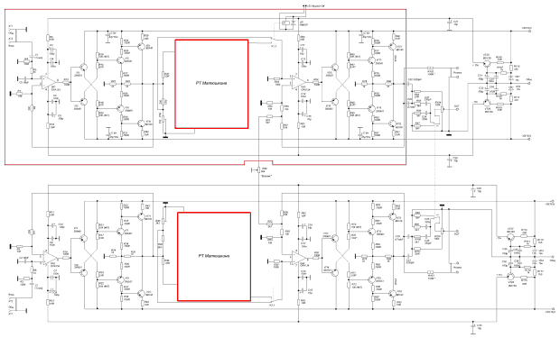 Принципиальная схема предварительного усилителя NATALY