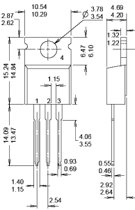 Корпус с металлическим фланцем ТО-220