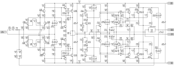 Принципиальная схема усилителя мощности ВП 2006