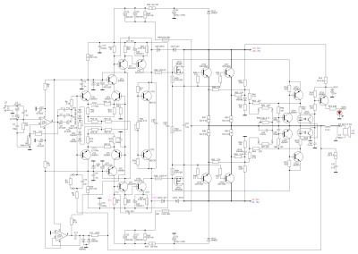 Принципиальная схема модернизированного усилителя мощности 