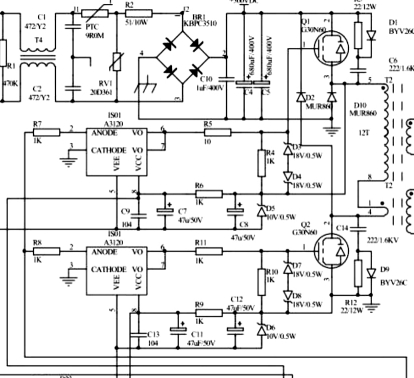 Управление силовыми транзисторами с помощью оптронов