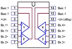 Функциональная схема ИМС LM339